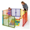 Toddleroo By North States Superyard Colorplay 6 Panel Freestanding Gate