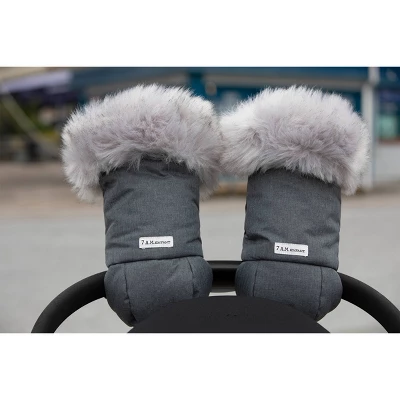 7AM Enfant Warmmuffs Stroller Gloves - Heather Gray Dark 5 7AM Enfant Warmmuffs Stroller Gloves - Heather Gray Dark - Image 5