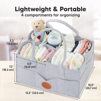 Original Baby Diaper Caddy Organizer, Large Storage Caddy Organizer For Nursery, Changing Table 1 Original Baby Diaper Caddy Organizer, Large Storage Caddy Organizer For Nursery, Changing Table