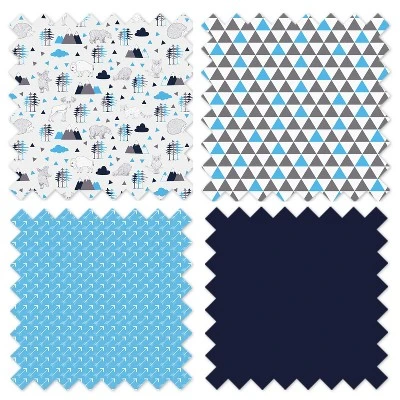 Bacati - Baby Activity Gyms & Playmats (Woodlands Aqua/Navy/Grey) 2 Bacati - Baby Activity Gyms & Playmats (Woodlands Aqua/Navy/Grey) - Image 2