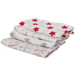 Bacati - Baseball Red/Gray Muslin Swaddling Blankets Set Of 4 6 Bacati - Baseball Red/Gray Muslin Swaddling Blankets Set Of 4 -Baby Trend Store GUEST 11718791 4a95 4a44 b639 14fe925aaefe
