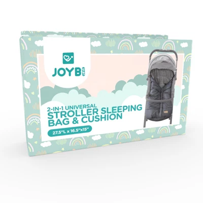 JOYB 2-in-1 Universal Stroller Sleeping Bag & Cushion, Fleece-Lined Sleep Sack For Stroller 1 JOYB 2-in-1 Universal Stroller Sleeping Bag & Cushion, Fleece-Lined Sleep Sack For Stroller