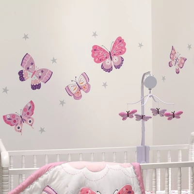 Bedtime Originals Butterfly Kisses Wall Decals 1 Bedtime Originals Butterfly Kisses Wall Decals