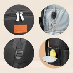 KeaBabies Bree Diaper Bag Backpack, Waterproof Baby Diaper Bags With Changing Pad, Girl, Boy, 2 Kids Travel Essentials (Charcoal) -Baby Trend Store GUEST 1bd9631a cfc5 4cd9 b066 64a47db05ea6