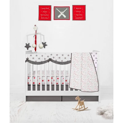 Bacati - Baseball Red/Grey Musical Mobile 3 Bacati - Baseball Red/Grey Musical Mobile - Image 3