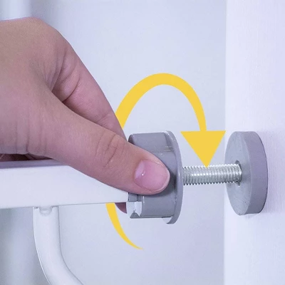 Regalo Extra Tall Easy Step Metal Walk Through Baby Gate - White 2 Regalo Extra Tall Easy Step Metal Walk Through Baby Gate - White - Image 2