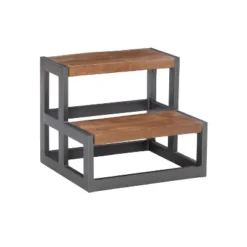 Barberry Wood And Metal Bed Steps - Powell -Baby Trend Store GUEST 1ee55e80 40a9 4b6a bb6b 7c574f4671ea