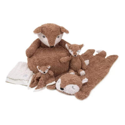NoJo Cuddle Me Cuddle Plush Security Blanket - Brown/Ivory Fox 2 NoJo Cuddle Me Cuddle Plush Security Blanket - Brown/Ivory Fox - Image 2
