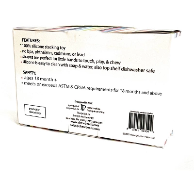 Chewbeads Stacker Teether - Rainbow 8 Chewbeads Stacker Teether - Rainbow - Image 8