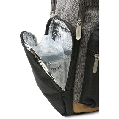 Eddie Bauer Bridgeport Places & Spaces Back Pack Diaper Bag - Gray With Tan 2 Eddie Bauer Bridgeport Places & Spaces Back Pack Diaper Bag - Gray With Tan - Image 2