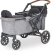 Larktale Sprout Single-to-Double Stroller/Wagon - Expandable And Foldable Stroller Wagon With Canopy, Storage, And Accessories - Nightcliff Stone