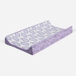 Bacati - Isabella Paisley Aqua/Lilac/Purple Paisley Changing Pad Cover -Baby Trend Store GUEST 28d97e7a 892f 4c73 bfb8 a5665126be44