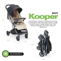 Joovy Kooper Lightweight Compact Single Stroller With Tray, Sand 5 Joovy Kooper Lightweight Compact Single Stroller With Tray, Sand -Baby Trend Store GUEST 2a300748 dc3f 45a8 991c 30a3aaccbcc6