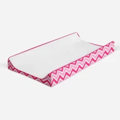 Bacati - MixNMatch Pink White Changing Pad Cover -Baby Trend Store GUEST 300a62f4 8e4d 4a28 856d 01cb8b1778ef