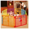 Toddleroo By North States Superyard Colorplay 8 Panel Freestanding Gate