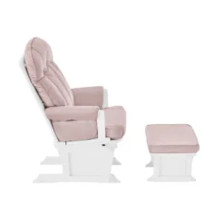 Suite Bebe Victoria Glider And Ottoman - White Wood And Pink Fabric -Baby Trend Store GUEST 30a353d7 40f9 4fa5 b83a d21aeef2dd78