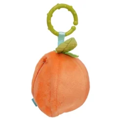 Manhattan Toy Mini-Apple Farm Orange Baby Travel Toy With Rattle, Squeaker, Crinkle Fabric & Teether Clip-on Attachment -Baby Trend Store GUEST 31297197 906b 462b b6ed 548522d6ff56