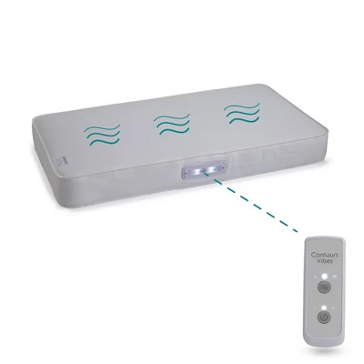 Contours Vibes 2-Stage Soothing Vibrations Crib Mattress And Toddler Mattress - White 3 Contours Vibes 2-Stage Soothing Vibrations Crib Mattress And Toddler Mattress - White - Image 3