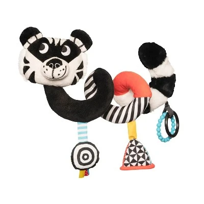 Manhattan Toy Wimmer Ferguson Tiger Baby Spiral For Cribs And Travel Accessories With Rattle, Discovery Mirror And Teethers 1 Manhattan Toy Wimmer Ferguson Tiger Baby Spiral For Cribs And Travel Accessories With Rattle, Discovery Mirror And Teethers