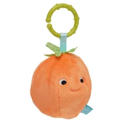Manhattan Toy Mini-Apple Farm Orange Baby Travel Toy With Rattle, Squeaker, Crinkle Fabric & Teether Clip-on Attachment -Baby Trend Store GUEST 34ea4b0c cce0 4041 8865 b95e3b45bec7