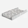 Bacati - Clouds In The City Gray Clouds Quilted Changing Pad Cover