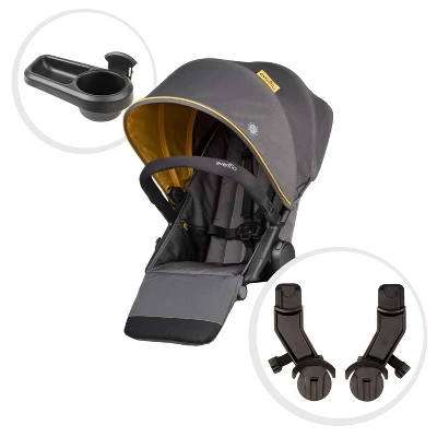 Evenflo 63012343 Second Seat For Pivot Xplore Stroller Or Travel System With 5 Point Harness System And Multiple Riding Positions, Adventurer Gray 3 Evenflo 63012343 Second Seat For Pivot Xplore Stroller Or Travel System With 5 Point Harness System And Multiple Riding Positions, Adventurer Gray - Image 3