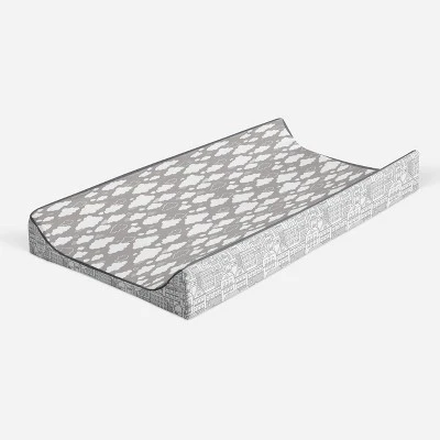 Bacati - Clouds In The City Gray Clouds Quilted Changing Pad Cover 6 Bacati - Clouds In The City Gray Clouds Quilted Changing Pad Cover - Image 6
