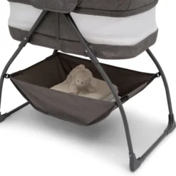 Delta Children TravelMate Compact Fold Bassinet - Gray Tweed -Baby Trend Store GUEST 423e9097 49c6 4416 9109 11b423963828