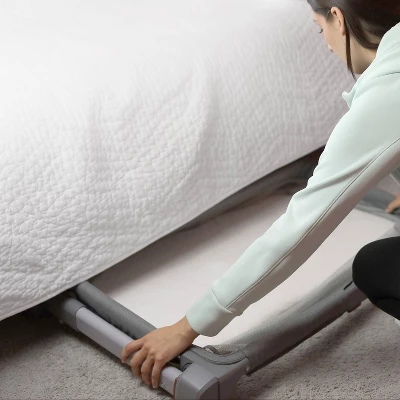 SwaddleMe Beginnings Bassinet Select - Compact Fold Multi-Position Baby Bassinet With Air Flow Mattress - Gray Tweed 2 SwaddleMe Beginnings Bassinet Select - Compact Fold Multi-Position Baby Bassinet With Air Flow Mattress - Gray Tweed - Image 2