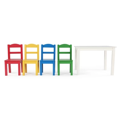 5pc Kids' Wood Table And Chair Set - Humble Crew 2 5pc Kids' Wood Table And Chair Set - Humble Crew - Image 2