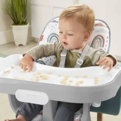 Fisher Price Fisher-Price SpaceSaver Simple Clean High Chair - Rainbow Showers