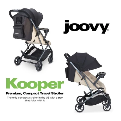 Joovy Kooper Lightweight Compact Single Stroller With Tray, Sand 2 Joovy Kooper Lightweight Compact Single Stroller With Tray, Sand - Image 2