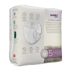 Bambo Nature Baby Diapers, Heavy Absorbency, Eco-Friendly, Size 5, 25 Count, 3 Packs, 75 Total