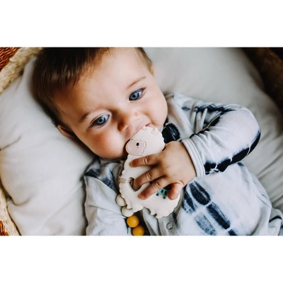 Loulou Lollipop Silicone Teether With Clip - Llama 1 Loulou Lollipop Silicone Teether With Clip - Llama