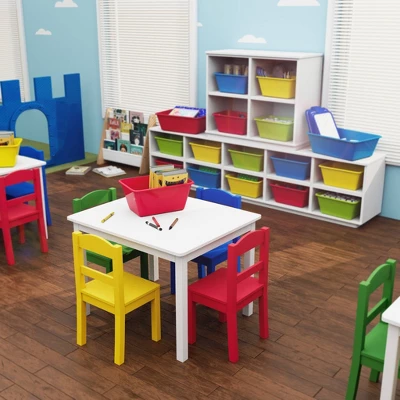 5pc Kids' Wood Table And Chair Set - Humble Crew 3 5pc Kids' Wood Table And Chair Set - Humble Crew - Image 3