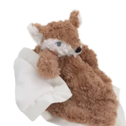 NoJo Cuddle Me Cuddle Plush Security Blanket - Brown/Ivory Fox