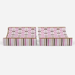 Bacati - Mod Dots/Stripes Pink/choco Dots Changing Pad Cover -Baby Trend Store GUEST 56f76cf3 5b1c 482e 8759 d833ccde4f13