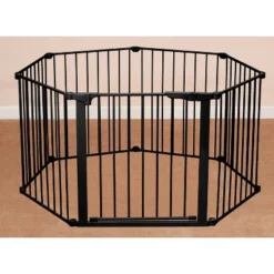 Kidco Auto Close Configure Baby Gate With Two 24" Extensions (Total Width Up To 128") - Black - 3ct