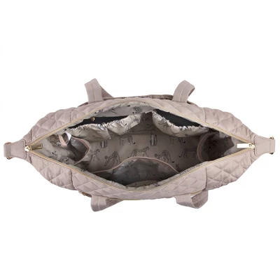 Jessica Simpson Quilted Tote - Taupe 3 Jessica Simpson Quilted Tote - Taupe - Image 3