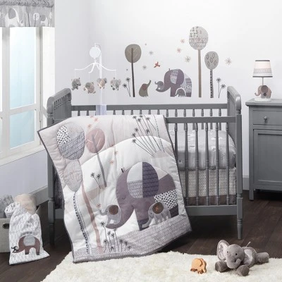 Bedtime Originals Elephant Love Musical Baby Crib Mobile Soother Toy - Gray 5 Bedtime Originals Elephant Love Musical Baby Crib Mobile Soother Toy - Gray - Image 5