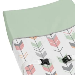 Sweet Jojo Designs Changing Pad Cover - Mod Arrow - Coral/Mint -Baby Trend Store GUEST 6178785f f761 4972 882a 8bb3dc89c321