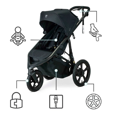 BOB Gear Wayfinder Jogging Stroller With Dual Suspension And Air-Filled Tyres - Nightfall 1 BOB Gear Wayfinder Jogging Stroller With Dual Suspension And Air-Filled Tyres - Nightfall
