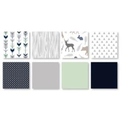 Navy & Mint Woodsy Bedding Set (Toddler) - Sweet Jojo Designs 5 Navy & Mint Woodsy Bedding Set (Toddler) - Sweet Jojo Designs -Baby Trend Store GUEST 6471f9cc d1ed 430a ad90 a815b041dd5f