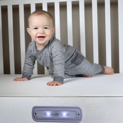 Contours Vibes 2-Stage Soothing Vibrations Crib Mattress And Toddler Mattress - White 13 Contours Vibes 2-Stage Soothing Vibrations Crib Mattress And Toddler Mattress - White - Image 13