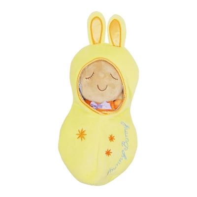 Manhattan Toy Snuggle Pod Hunny Bunny First Baby Doll With Yellow Cozy Sleep Sack 1 Manhattan Toy Snuggle Pod Hunny Bunny First Baby Doll With Yellow Cozy Sleep Sack