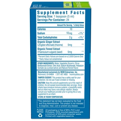 Mommy’s Bliss Mommy's Bliss Gripe Water For Babies With Gas, Colic Or Stomach Discomfort - 4 Fl Oz 7 Mommy’s Bliss Mommy's Bliss Gripe Water For Babies With Gas, Colic Or Stomach Discomfort - 4 Fl Oz - Image 7