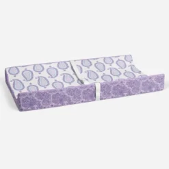Bacati - Isabella Paisley Aqua/Lilac/Purple Paisley Changing Pad Cover -Baby Trend Store GUEST 6be8e307 c3bf 4055 8a12 3d87b57827e4