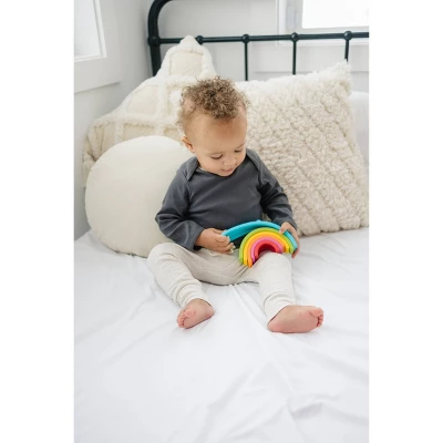Chewbeads Stacker Teether - Rainbow 3 Chewbeads Stacker Teether - Rainbow - Image 3