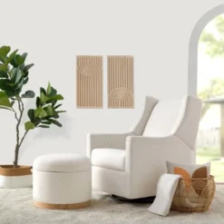 Babyletto Naka Storage Ottoman With Light Wood Base - Greenguard Gold Certified -Baby Trend Store GUEST 7b678fff 566b 434b bcb8 031b224eee6e