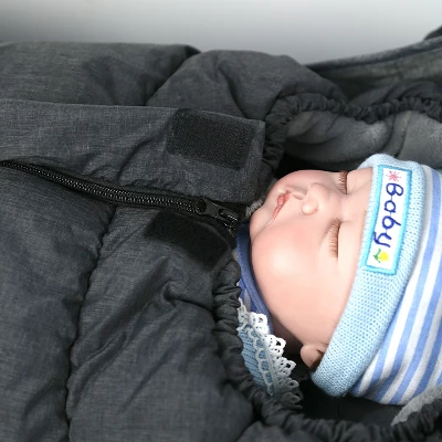 JOYB 2-in-1 Universal Stroller Sleeping Bag & Cushion, Fleece-Lined Sleep Sack For Stroller 3 JOYB 2-in-1 Universal Stroller Sleeping Bag & Cushion, Fleece-Lined Sleep Sack For Stroller - Image 3